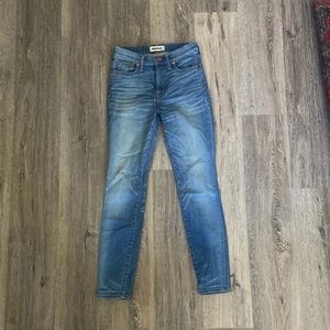 Madewell high riser skinny jeans 27